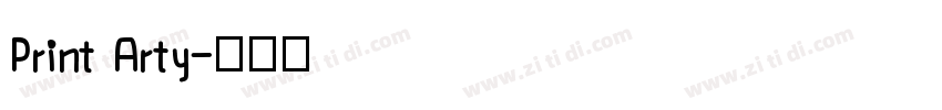 Print Arty字体转换